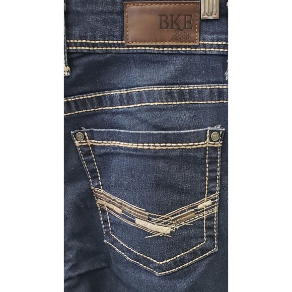 BKE Buckle ~ Women's Boot Stretch ~ Dakota Dark Wash Embroidered ~ Sz 29 - Picture 5 of 15